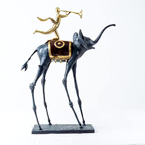 Youfine Space Elephant From Salvador Dali- Bronze Casting Elephant Statue For Office Home Desktop Decoration #TOP3
