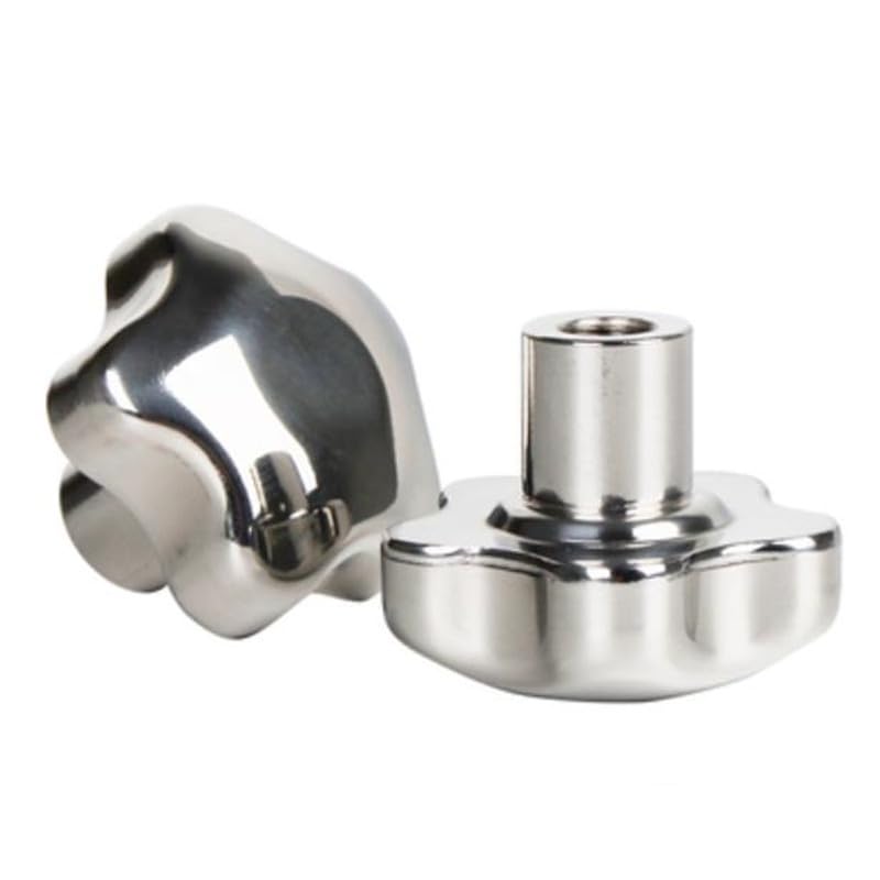 1pc M6 M8 M10 M12 In Acciaio Inox 304 Filettatura Femmina Manopola a Stella Maniglie A Forma di Stella Dadi di Serraggio Manopole Prugna volantino (Color : M8 head 42mm)