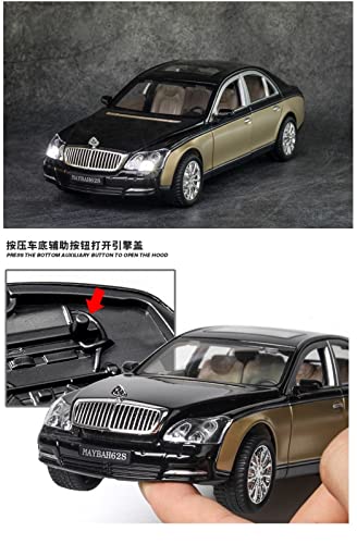 Muchable Simulation Alloy Die Cast Mini Car Model Toy Cars 1:24 For Mercedes Benz Maybach 62S Metal Toy Vehicle Car Model Kids Toys Birthday Gift Decoration (Color : Silver) #TOP3