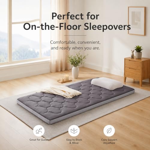Image of 3 inch Thick Memory Foam Camping Mattress,Breathable Cover,76x38x3