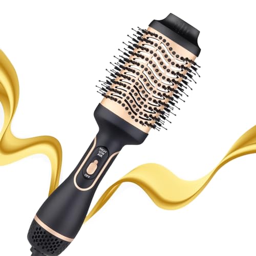 Hair Dryer Brush, 3 in 1 Professional One-Step Volumizing Hot Air Brush, 1000W Ionic Hair Dryer Brush for Straightening, Drying and Styling Hair