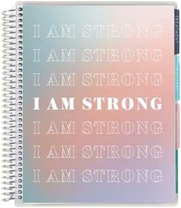 Erin Condren 7" x 9" Spiral Coiled Notebook - I Am Strong Medical...