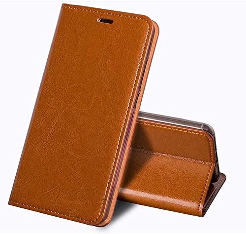 Étui en cuir véritable pour iPhone 13 Pro protection antichoc élégante couleur café