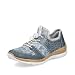 Produktbild Rieker Damen Low-Top Sneaker N4255, Frauen Halbschuhe,Freizeitschuhe,Turnschuhe,Laufschuhe,straßenschuhe,Strassenschuhe,blau (12),39 EU / 6 UK