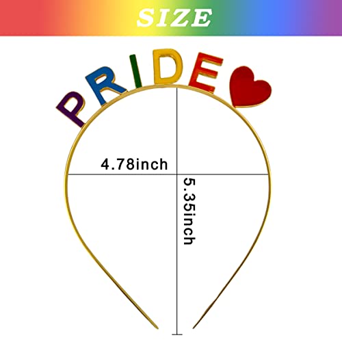 Civfcrt Pride Day Headband - Rainbow Letters Pride Hairband Pride Day Gay Lgbt Rainbow Party Parade Hair Accessories For Girls Kids Party Gifts（Gold） #TOP6