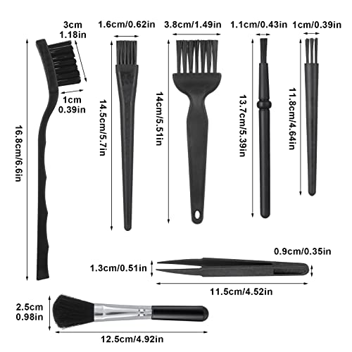 Cobee Keyboard Cleaning Brush Kit, 7 Pieces Anti Static Cleaning Brush Multipurpose Cleaning Kit Plastic Portable Handle Brush Dust Cleaning Brush For Computer Camera Keyboard Car Lab #TOP2