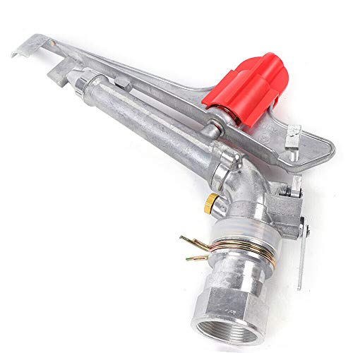 Gdrasuya10 Irrigation Zinc Alloy Sprinklers, Irrigation Spray Gun Large-Area Garden 360°Adjustable Watering Sprinkler (1.5