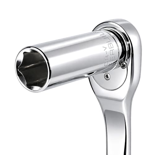 Image of Powerbuilt 1 /2 Inch Drive x 1-1-1 /4 Inch SAE Deep Socket, 6 Point, Chrome-Vanadium made, Size Marking - 642216