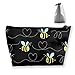 Produktbild Trapez-Kosmetiktaschen Yellow Bumblebee Funny Travel Makeup Costmetic Bag Bürospeicherbürstenetui
