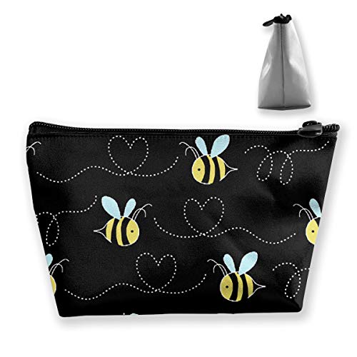 Preisvergleich Produktbild Trapez-Kosmetiktaschen Yellow Bumblebee Funny Travel Makeup Costmetic Bag Bürospeicherbürstenetui