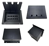 ProSpeakerparts PROCRAFT FPPU-12X-BK Recessed Stage Pocket/Floor Box with 12 