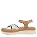 Vionic Womens Mar Sandal Camel Gold Leather 5 M