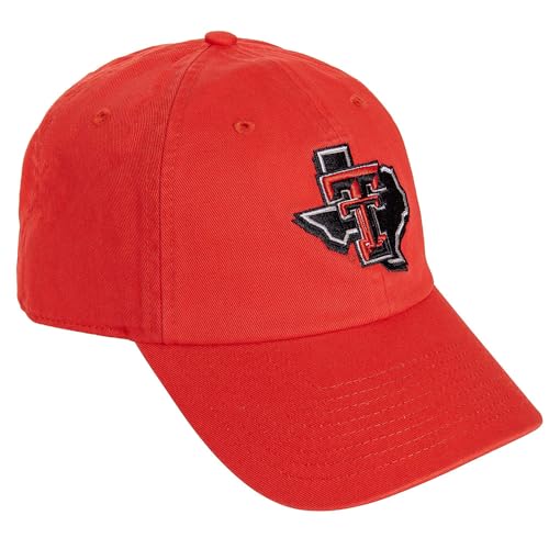 Desert Cactus Texas Tech University Baseball Hat TTU Red Raiders Brimmed Embroidered Hats Cap Adjustable Cloth Strap Adult (Style C1)