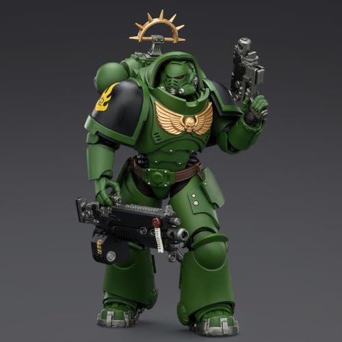 JOYTOY Warhammer 40K 1/18 Action Figure, Game Edition Salamanders Heavy Intercessor with Heavy Bolt Rifle and Bolt Pistol - 5inch Collectible Birthday Gifts, Posable Model,15Age+ JT03677 by JOYTOY - Used condition - Image 7