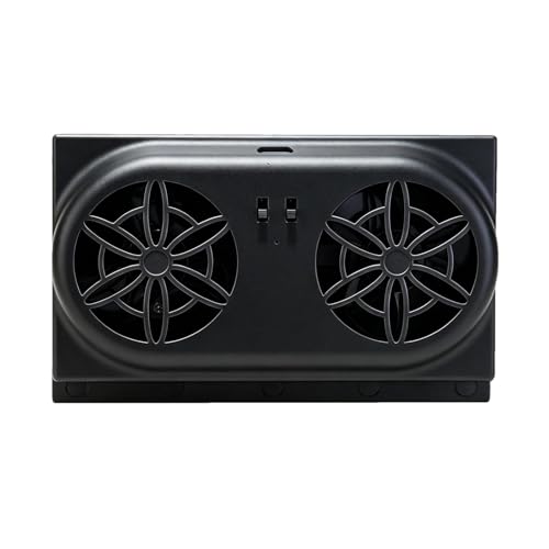 Estrattore d'aria solare per auto - 5000 RPM Radiatore Per Veicolo Alimentato USB - Ventilatore Solare Di Ventilazione | Per Finestrino Camion, Guida In Estate, Viaggio Su Strada, Circolazione 'Aria