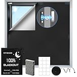 300 * 148cm Magnetic Blackout Blinds,100% Blackout Window Blinds for Bedroom,Portable No Drill Curtain Blackout with Strong Magnets & Silver Coating for Bedroom Loft Travel RV