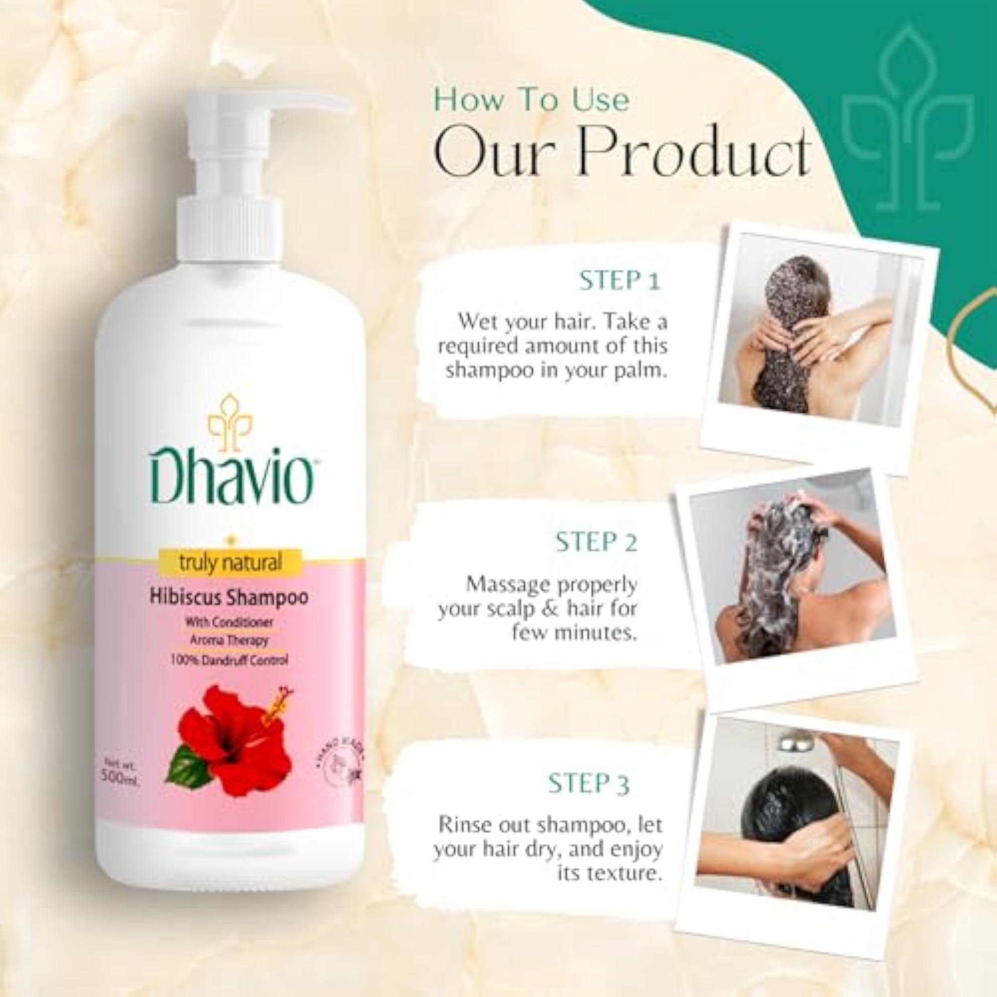 Hibiscus Shampoo for Hair Growth & Dandruff Control