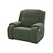 HUANXA Übergroß Elastischer Sofa Abdeckung für Handbuch Elektrisch Fernsehsessel, 4Stck Sofabezug Anti-Rutsch Weich Relaxsessel Sofahusse-armygrün