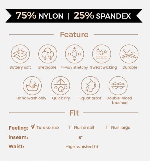 Miniatura 6 de Aoxjox Pantalones cortos de entrenamiento para mujer con bolsillo, control de abdomen, cintura alta, ejercicio, atletismo, gimnasio, correr, yoga, 5