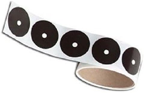 Set of 10 Pool Table Spots - Solid Black w/ White Billiard Dot
