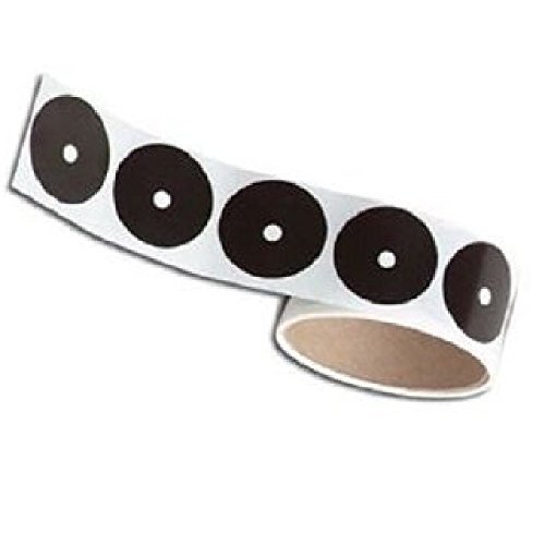 Set of 10 Pool Table Spots - Solid Black w  White Billiard Dot