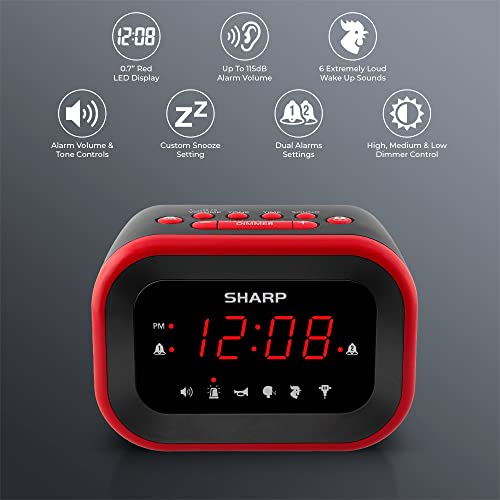 Sharp SPC657AJAMZ Big Bang Super Loud Alarm Clock thumb #1