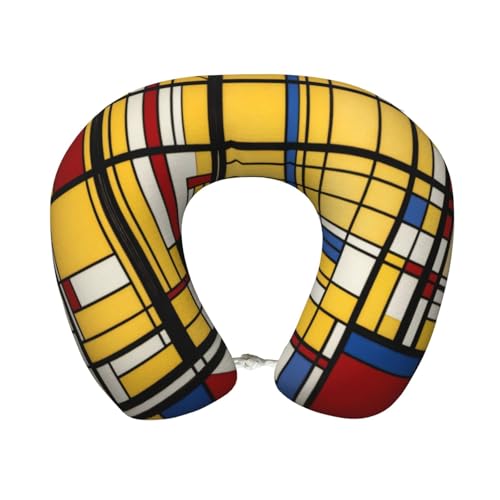 HGFVY Almohada de viaje tribal de tela de barro africano, almohada de cuello de espuma viscoelástica pura mejorada para viajes, dormir, avión, oficina