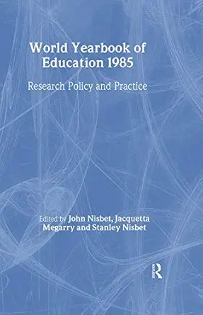 World Yearbook of Education 1985 book cover