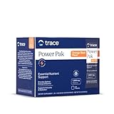 Trace Minerals Power Pak Multivitamin and Multimineral Packets - Electrolyte Support - 1200 mg Vitamin C plus 70+ Trace Minerals - Orange Blast Flavor - 30 Packets