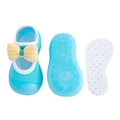 Baby Cute Cartoon Socks Shoes Boys Girls First Walking Shoes Cute Bowknot Soft Antislip Toddler Shoes Baby Sock Shoes3