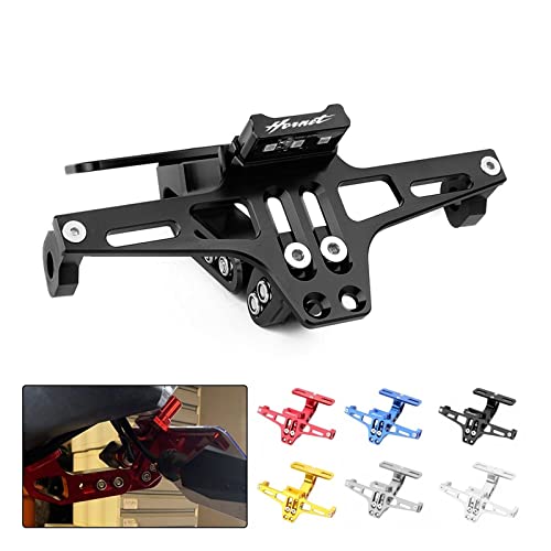 Support de plaque ajustable pour Honda CB600 avec éclairage LED étanche - 6