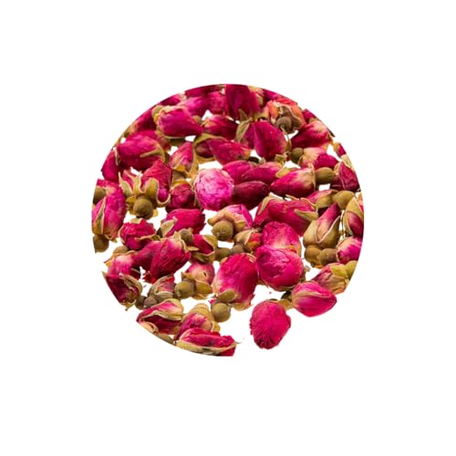 Bourgeons Roses - Boutons de Roses 100g - pétales de Roses Atlas séchées - Infusion Roses - Sachet refermable - 100% végétale