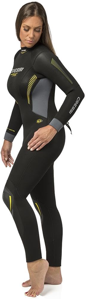 Cressi Women's Full Neoprene Wetsuit Back-Zip for Scuba Diving & Water Activities - Fast 5mm: Designed in Italy