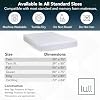 Lull Queen Size Mattress Protector | Mattress Cover | Extra Soft Waterproof Mattress Protector | Stain Resistant, Machine Washable & Whisper Quiet Bed Protector with 100 Night Trial