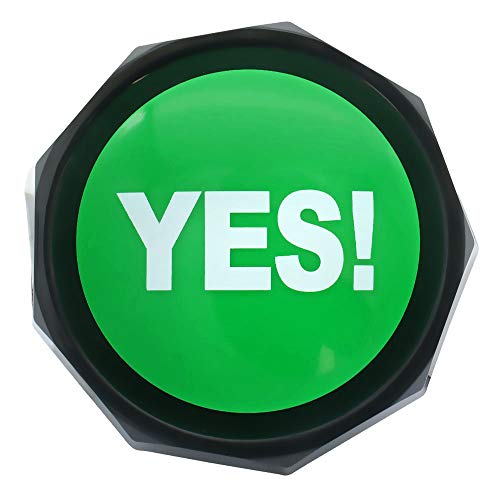 RIBOSY YES Sound Button - Different Yes Saying for Game (Battery Included)