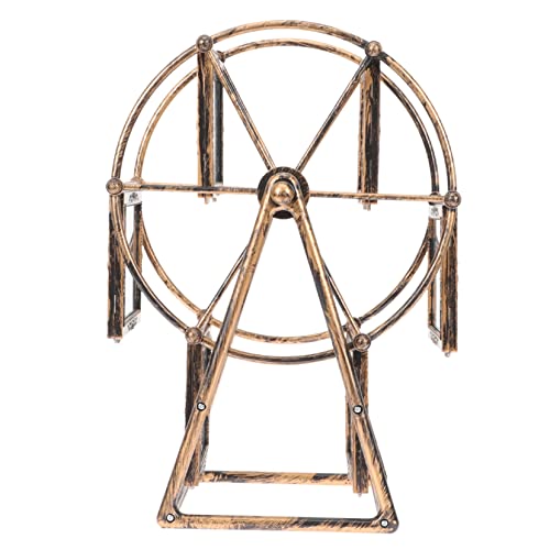 Garneck Cornice per Foto Forma di Ruota Panoramica Girevole Cornice Vintage da Tavolo per Ricordi di Famiglia