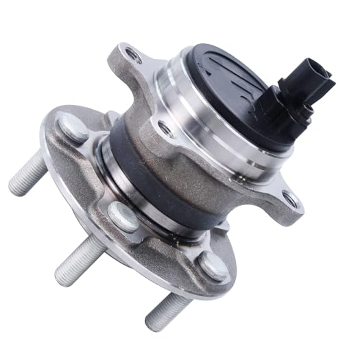 Image of Detroit Axle - 2 Rear Wheel Bearing Hubs for 2012-2018 Ford Focus, Replacement 2013 2014 2015 2016 2017 Focus Wheel Bearing and Hubs Assembly [Without Active Park Assist]