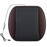 Autositzkissen mit Ventilator - Steckdosenbetriebene Luftzirkulation Atmungsaktiv - Autositzkissen mit elektrischem Lüfter - für Wohnmobile und LKWs und SUVs Limousinen Roadtrips Camping Stadtrund