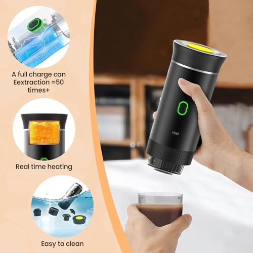 Machine à expresso portable rechargeable USB avec cafetière voyage et bureau - 3