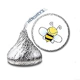 216 Bumblebee Labels/Stickers for Hershey's Kisses Candies - Party Favors by JS&B Enterprises by JS&B Enterprises
