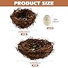 TILZIKA Rattan Bird Nest Set, 8 Nests with 16 Eggs (24 Pcs), Easter Spring Decor, DIY Craft Supplies for Weddings, Parties & Home Decorations #3