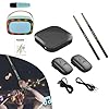 Virtual Air Drum Set with Bluetooth RGB Drumsticks and Pedals – Electronic Motion Sensing Portable Rechargeable Drum Kit, Fun Practice Instrument Gift for Kids Adults Beginners #2