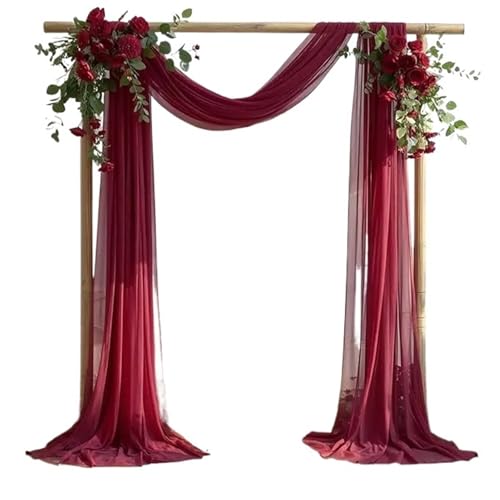 VRKRTVBLB 1 Pieza de Cortinas de Arco de Tela for drapear Festivales, Bodas, Ceremonias, cumpleaños, Fiestas, Despedidas de Soltera, decoración.(5,75x800cm)