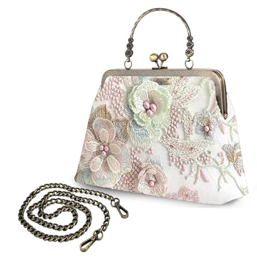 Image of Evening Bag Vintage Purse Kiss Lock Purses and Handbags for Women Formal