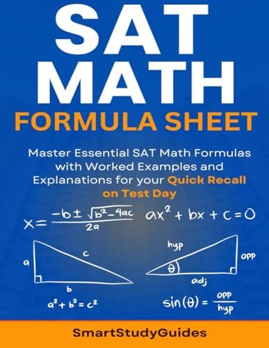 Smartmath Formula Amazon | SAT Math Formula Sheet: Master Essential SAT Math Formulas ...