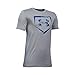 Under Armour Boys' Diamond Logo T-Shirt, True Gray Heather/Royal, Youth Medium