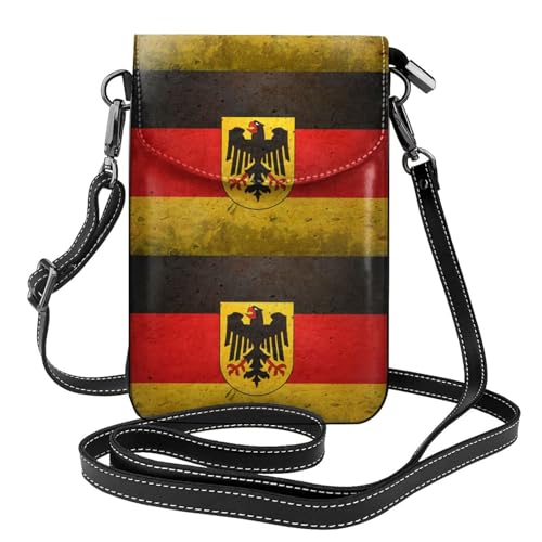 German Flag With The German Crossbody Purse Cell Phone Bags For Women Leather Cellphone Wallet Purse