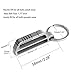 FEGVE Key Holder for Belt, Titanium Key Clip Keychain Clip with Detachable Key Ring, Keychain for Men (Grey)