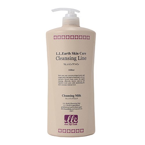 LLE 業務用 クレンジングミルク 1000ml 大容量 (メイク落とし 拭き取り・洗い流し両用) M