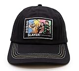 Demon Slayer 4 Panel Cap | Anime Hats, Baseball Hats, Snapback Hats, Anime Merch, Anime Gifts Black (4 Panel)